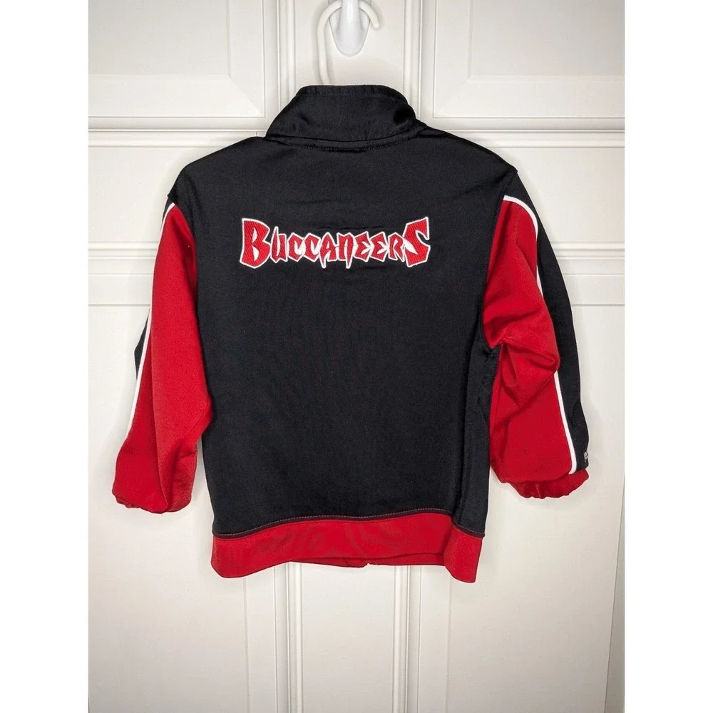 Reebok NFL Boys Sz 3T Tampa Bay Buccaneers Embroidered Full Zip Jacket Bucs